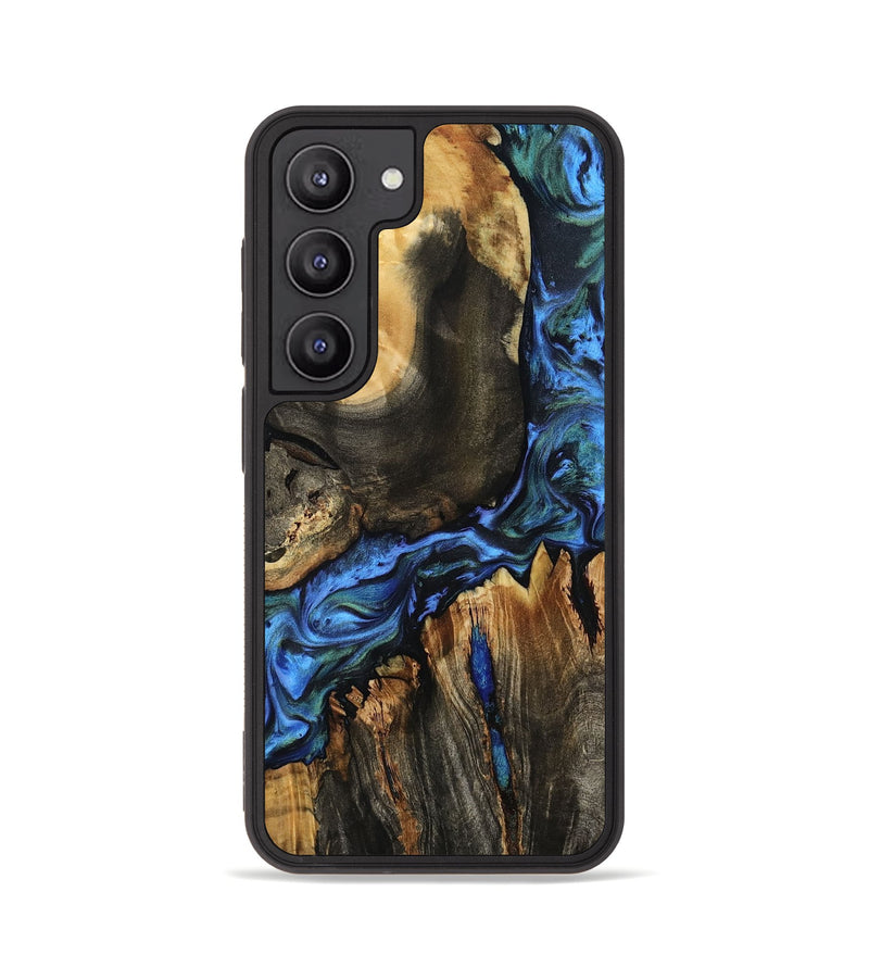 Galaxy S23 Wood Phone Case - Leif (Blue, 801807)