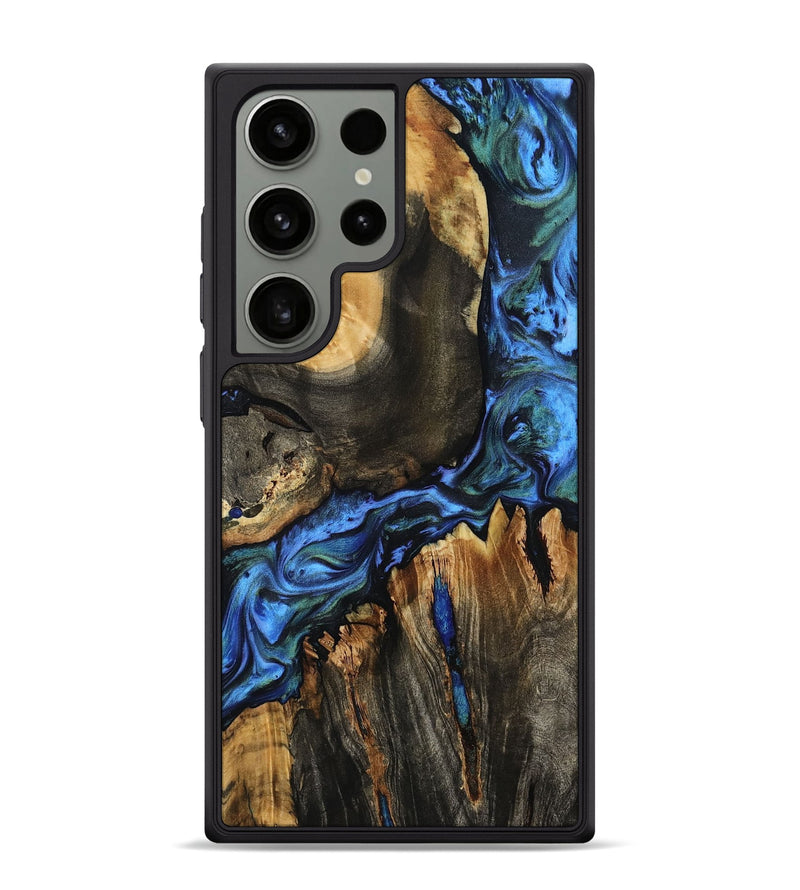 Galaxy S24 Ultra Wood Phone Case - Leif (Blue, 801807)