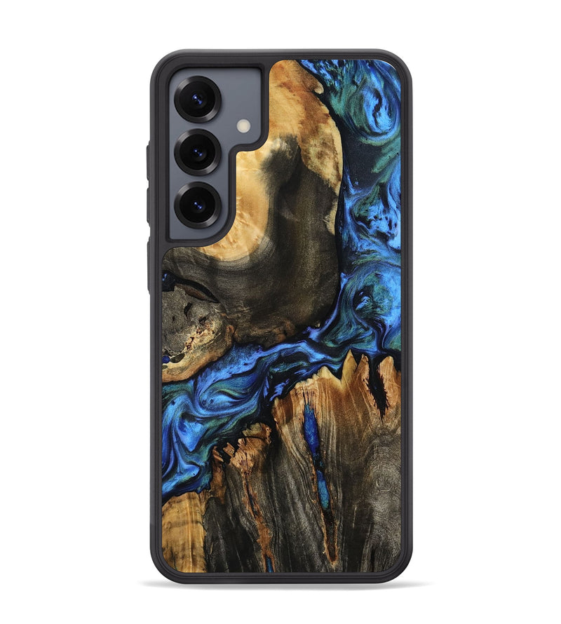 Galaxy S25 Plus Wood Phone Case - Leif (Blue, 801807)