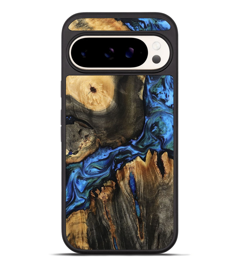 Pixel 10 Pro XL Wood Phone Case - Leif (Blue, 801807)