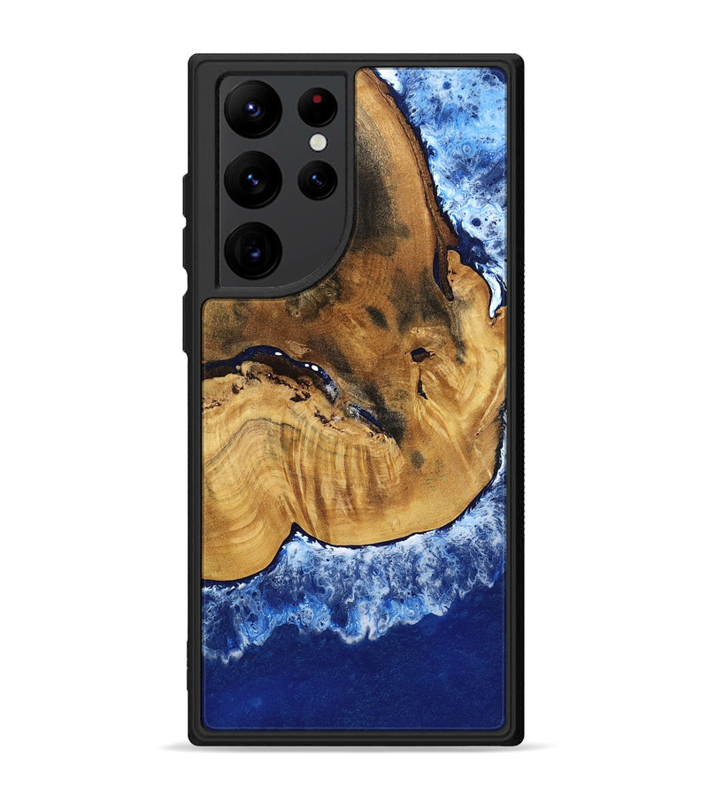 Galaxy S22 Ultra Wood Phone Case - Navy (Coastal, 801810)