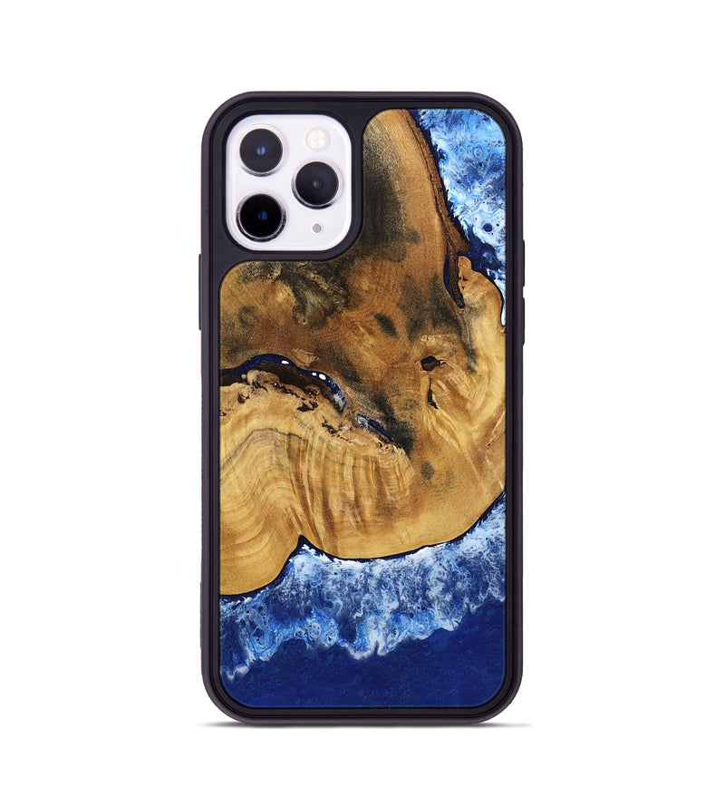iPhone 11 Pro Wood Phone Case - Navy (Coastal, 801810)