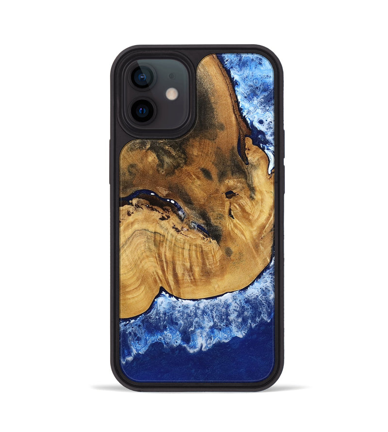 iPhone 12 Wood Phone Case - Navy (Coastal, 801810)