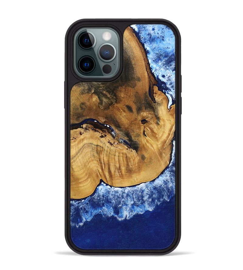 iPhone 12 Pro Max Wood Phone Case - Navy (Coastal, 801810)