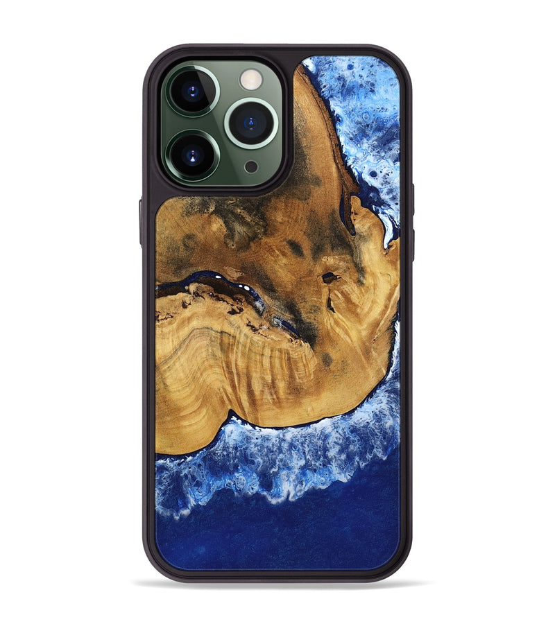 iPhone 13 Pro Max Wood Phone Case - Navy (Coastal, 801810)