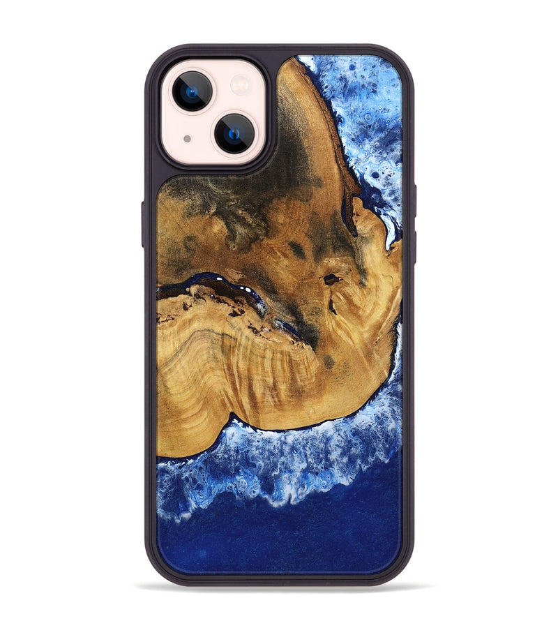 iPhone 14 Plus Wood Phone Case - Navy (Coastal, 801810)