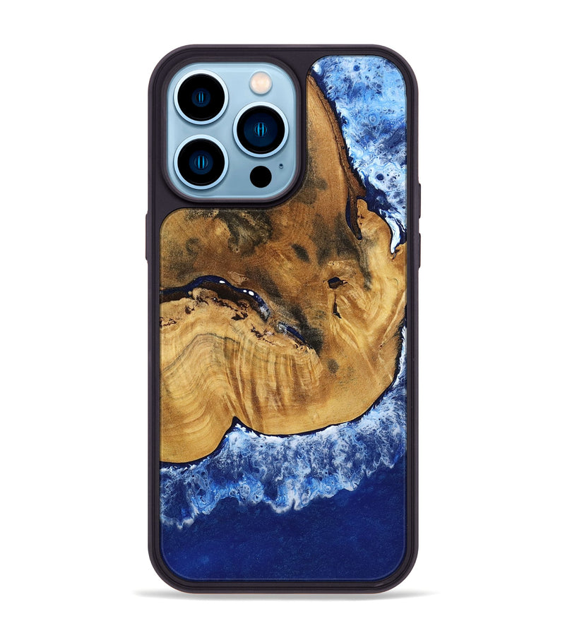 iPhone 14 Pro Max Wood Phone Case - Navy (Coastal, 801810)