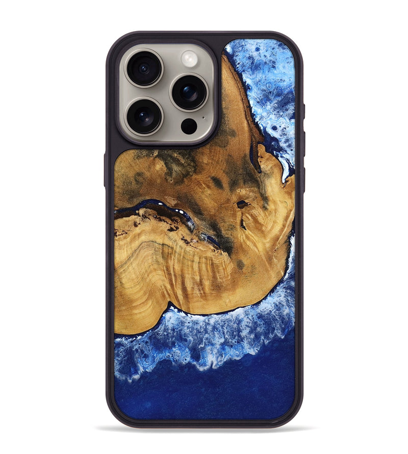 iPhone 15 Pro Max Wood Phone Case - Navy (Coastal, 801810)