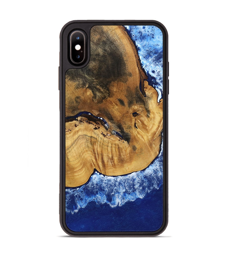 iPhone Xs Max Wood Phone Case - Navy (Coastal, 801810)