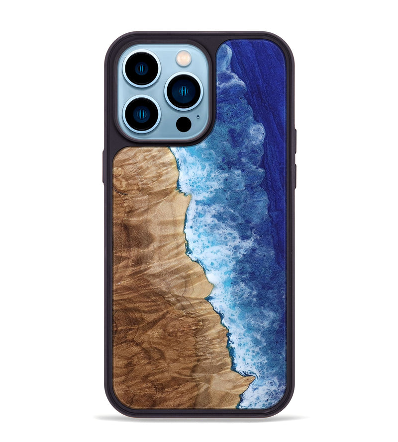 iPhone 14 Pro Max Wood Phone Case - Yetta (Coastal, 801818)