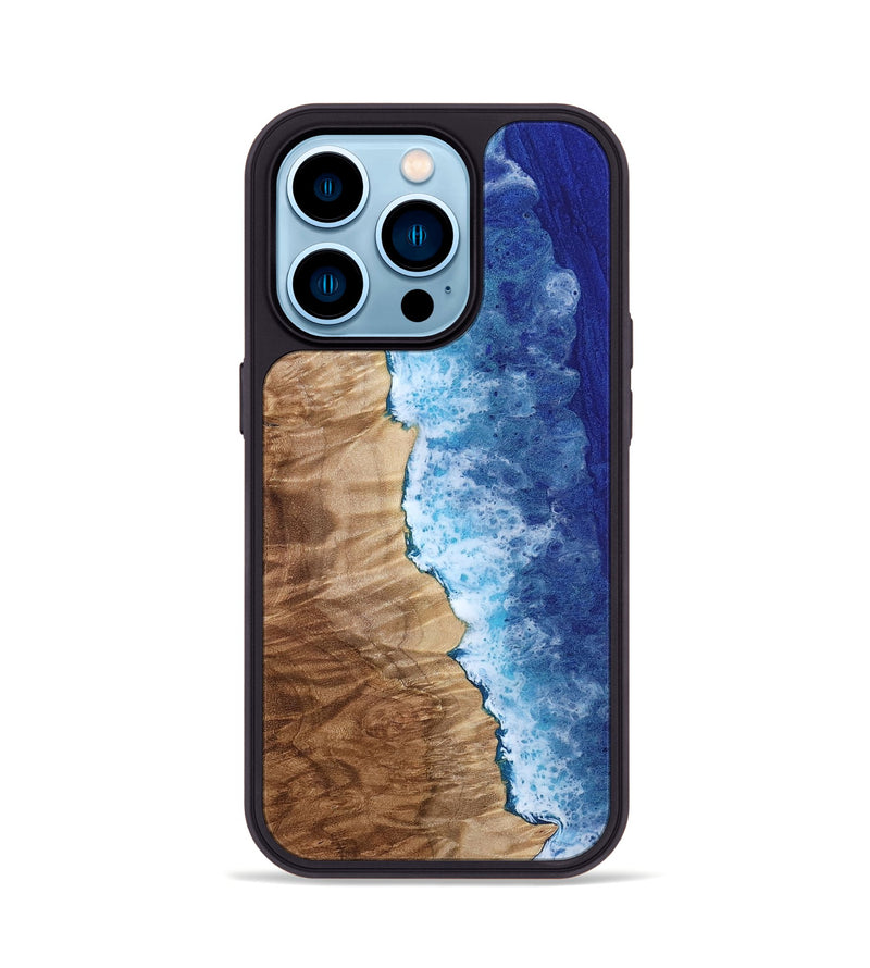 iPhone 14 Pro Wood Phone Case - Yetta (Coastal, 801818)