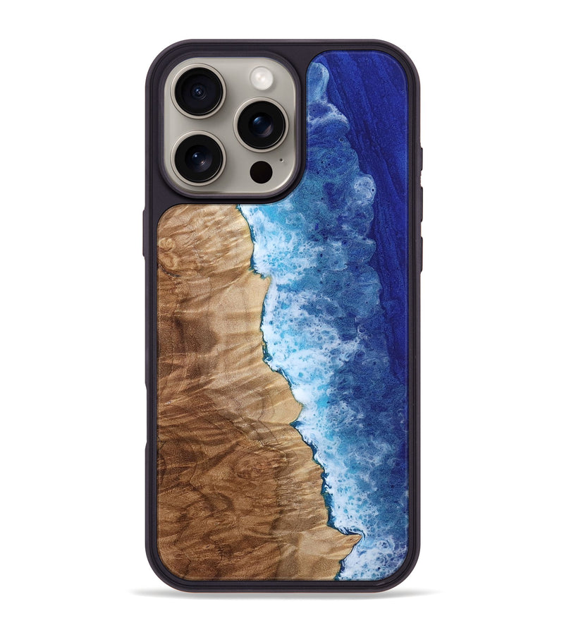 iPhone 16 Pro Max Wood Phone Case - Yetta (Coastal, 801818)