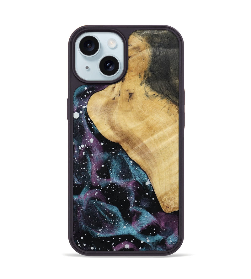 iPhone 15 Wood Phone Case - Emeline (Cosmos, 801832)