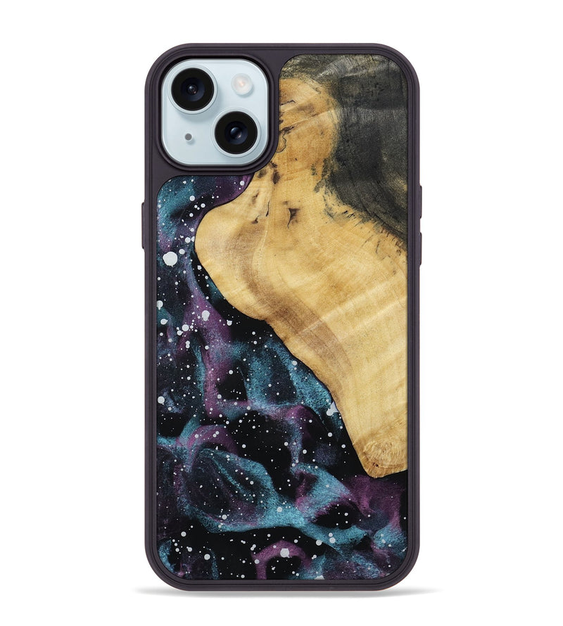 iPhone 15 Plus Wood Phone Case - Emeline (Cosmos, 801832)