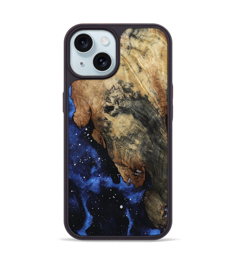 iPhone 15 Wood Phone Case - Berry (Cosmos, 801835)