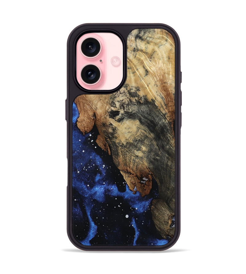 iPhone 16 Wood Phone Case - Berry (Cosmos, 801835)