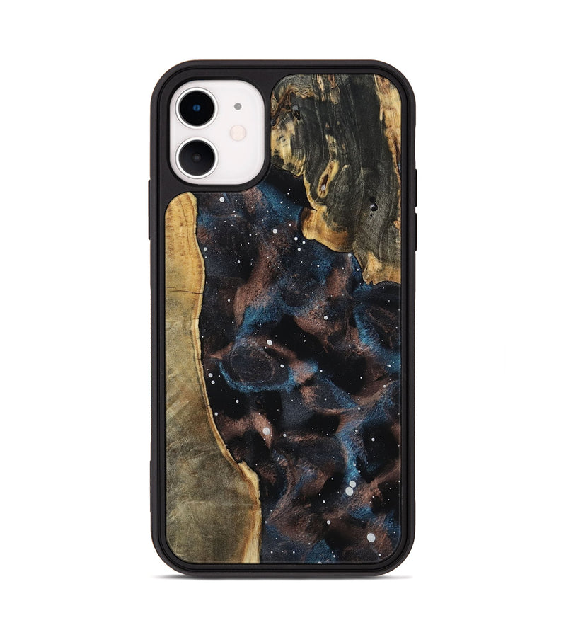 iPhone 11 Wood Phone Case - Pansy (Cosmos, 801848)