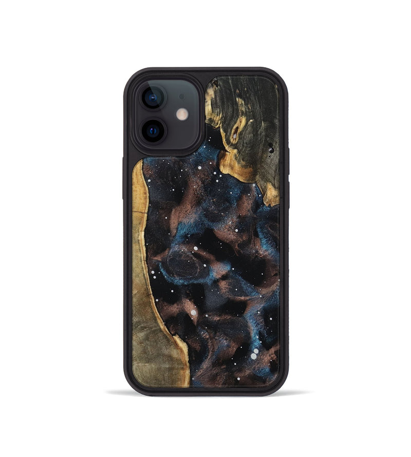 iPhone 12 mini Wood Phone Case - Pansy (Cosmos, 801848)