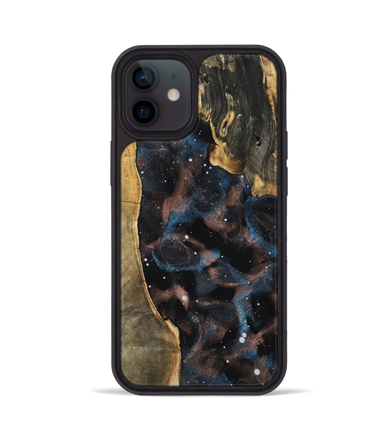 iPhone 12 Wood Phone Case - Pansy (Cosmos, 801848)