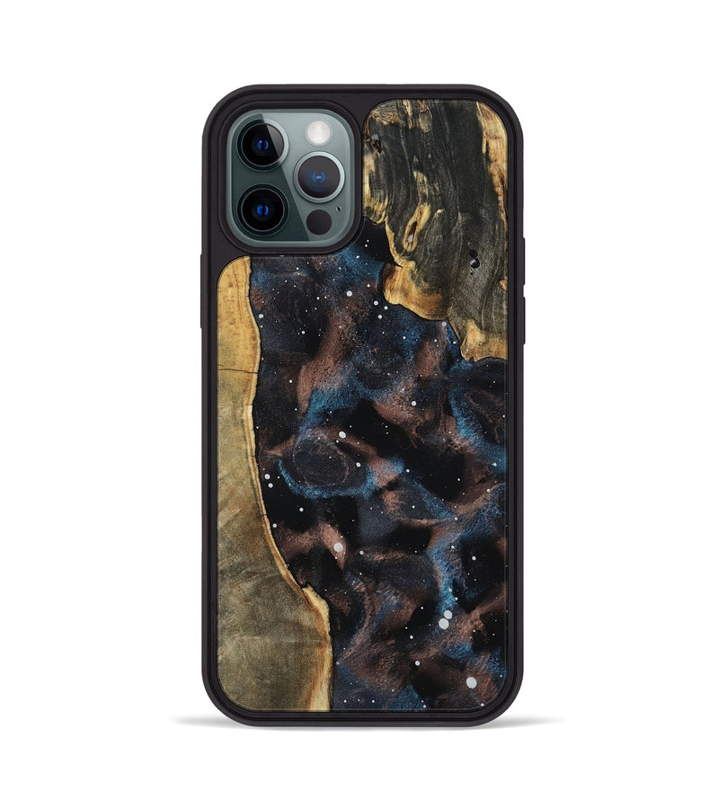 iPhone 12 Pro Wood Phone Case - Pansy (Cosmos, 801848)