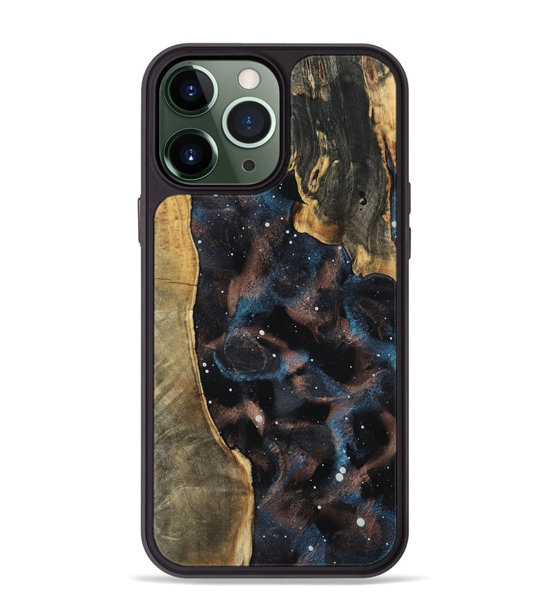 iPhone 13 Pro Max Wood Phone Case - Pansy (Cosmos, 801848)