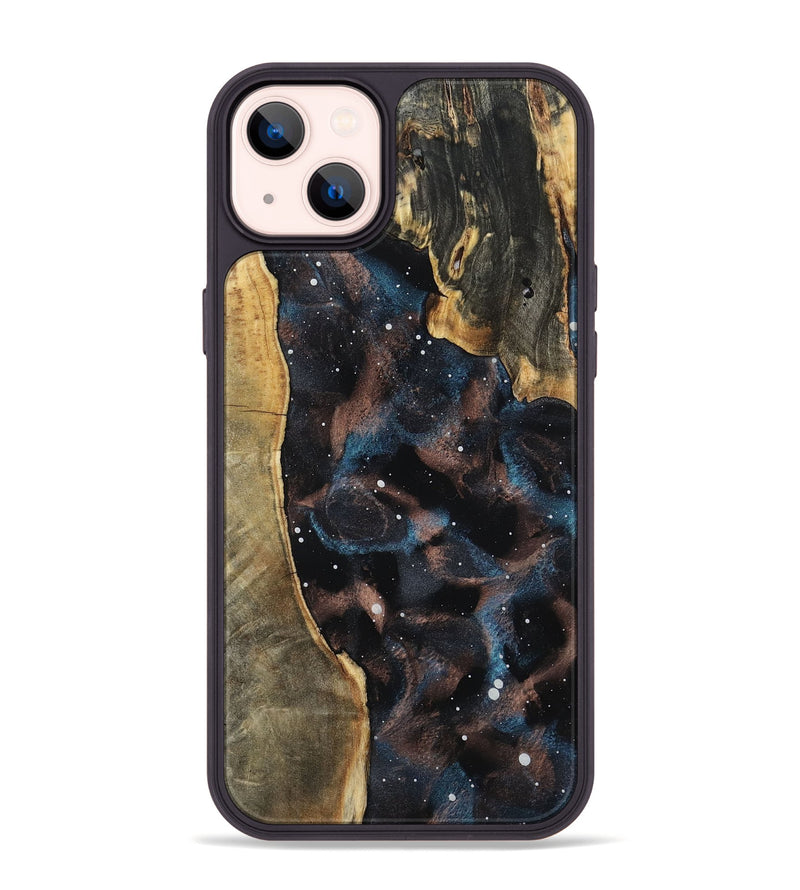 iPhone 14 Plus Wood Phone Case - Pansy (Cosmos, 801848)