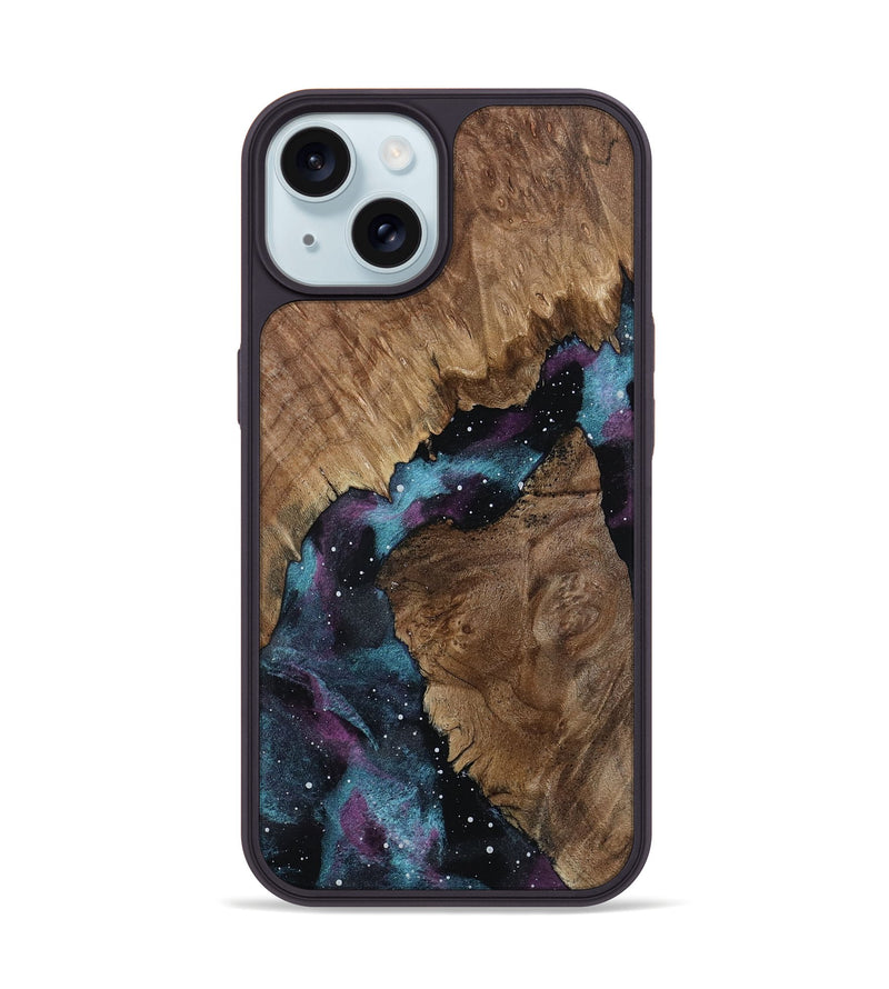 iPhone 15 Wood Phone Case - Montana (Cosmos, 801851)