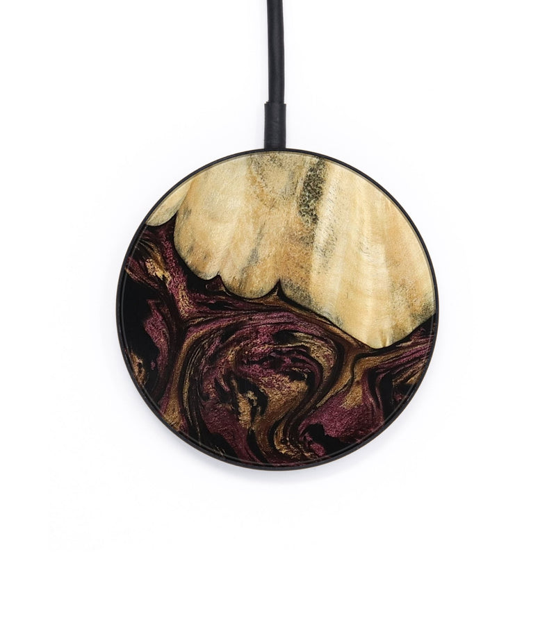 Circle Wood Wireless Charger - Zackery (Purple, 801858)