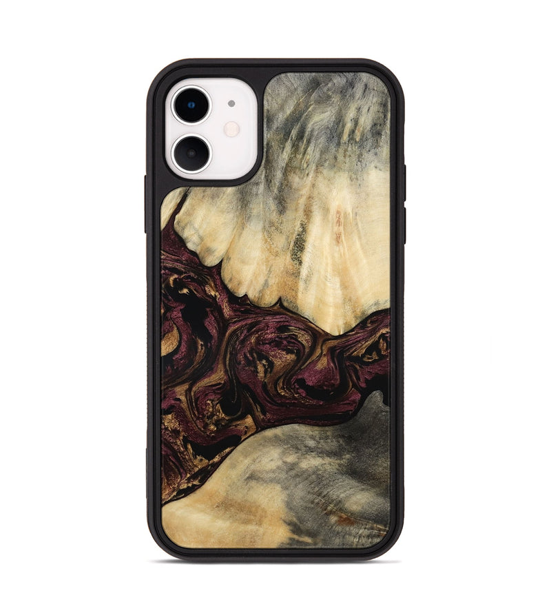 iPhone 11 Wood Phone Case - Zackery (Purple, 801858)