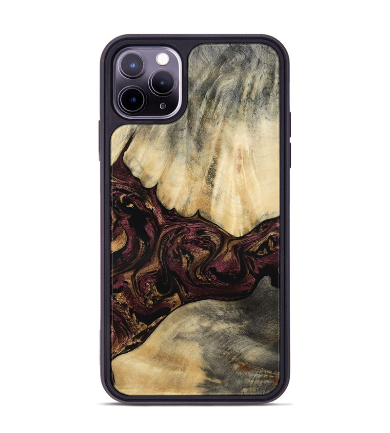 iPhone 11 Pro Max Wood Phone Case - Zackery (Purple, 801858)