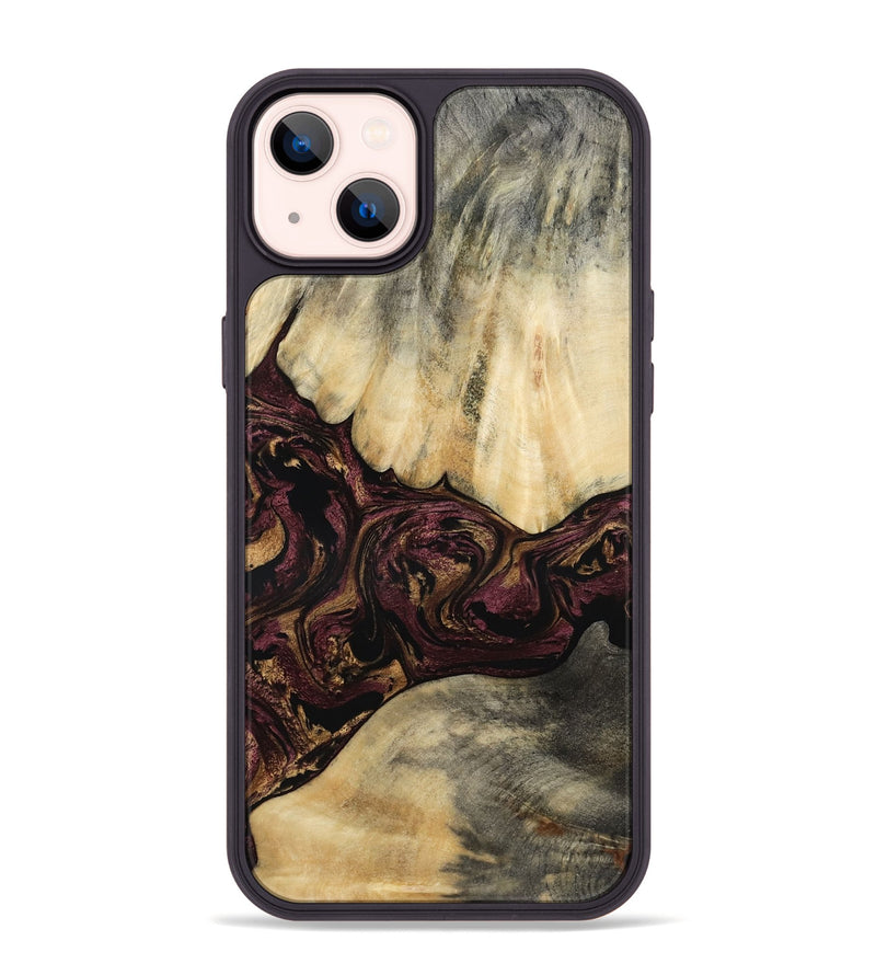 iPhone 14 Plus Wood Phone Case - Zackery (Purple, 801858)