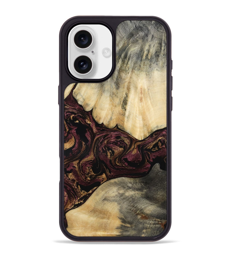 iPhone 16 Plus Wood Phone Case - Zackery (Purple, 801858)