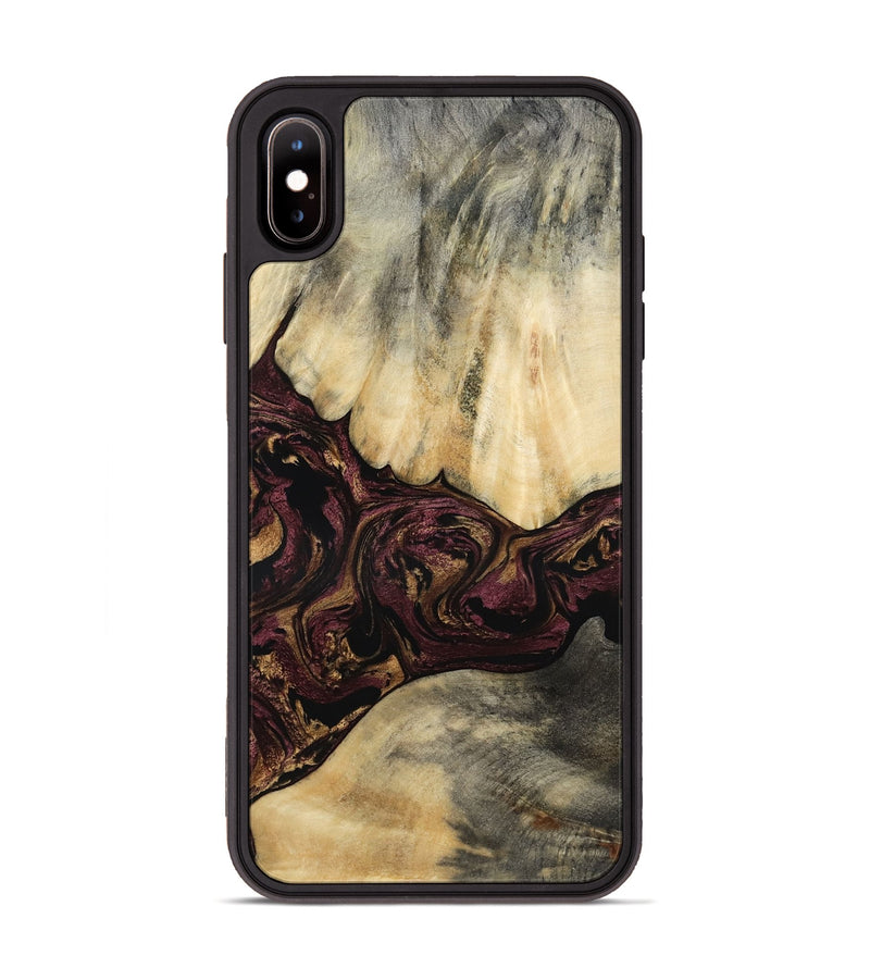 iPhone Xs Max Wood Phone Case - Zackery (Purple, 801858)