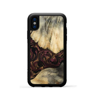 iPhone Xs Wood Phone Case - Zackery (Purple, 801858)