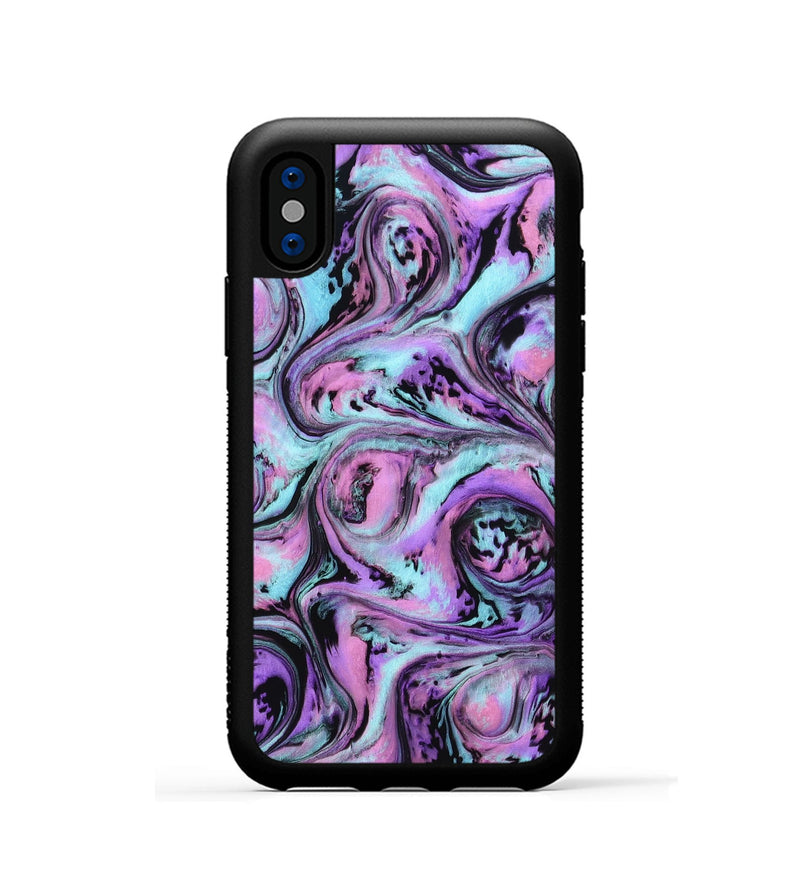 iPhone Xs ResinArt Phone Case - Eliel (Purple, 801859)
