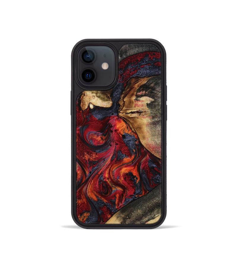 iPhone 12 mini Wood Phone Case - Brixton (Red, 801860)