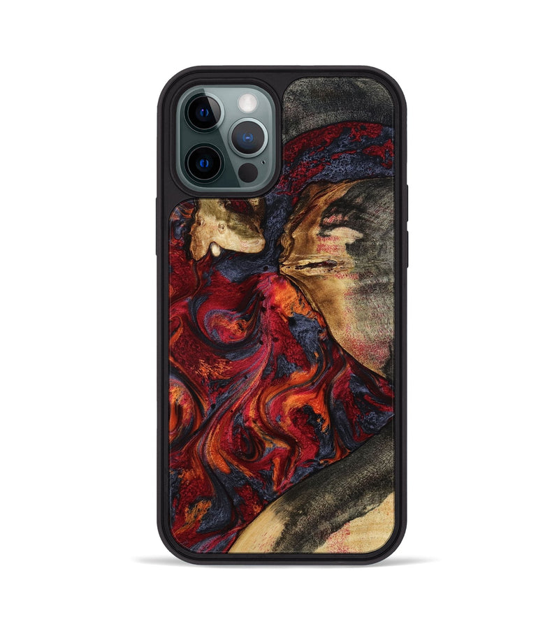 iPhone 12 Pro Wood Phone Case - Brixton (Red, 801860)