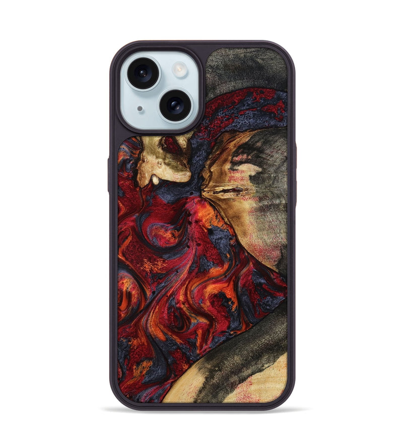 iPhone 15 Wood Phone Case - Brixton (Red, 801860)