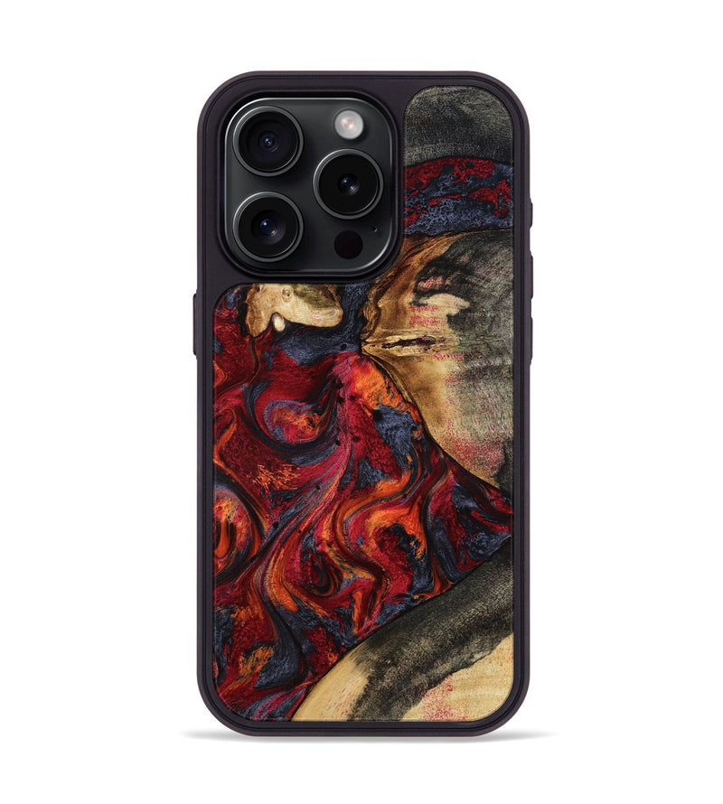 iPhone 15 Pro Wood Phone Case - Brixton (Red, 801860)