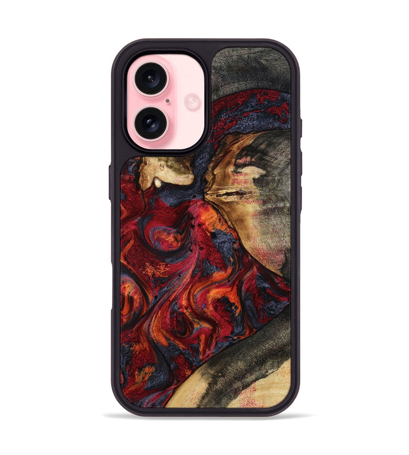 iPhone 16 Wood Phone Case - Brixton (Red, 801860)