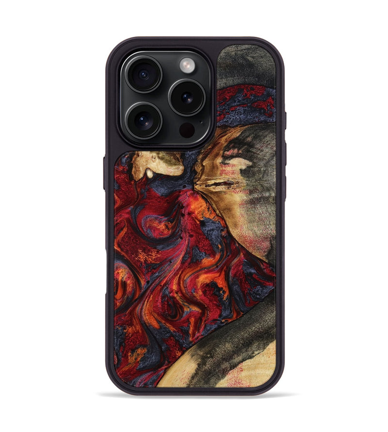 iPhone 16 Pro Wood Phone Case - Brixton (Red, 801860)