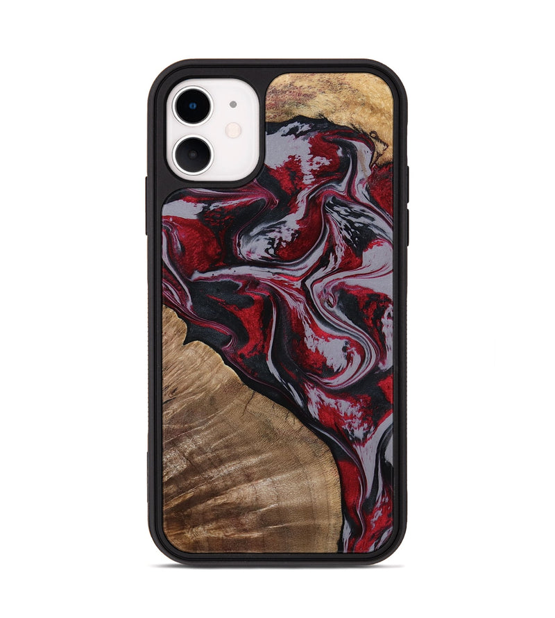 iPhone 11 Wood Phone Case - Randell (Red, 801861)