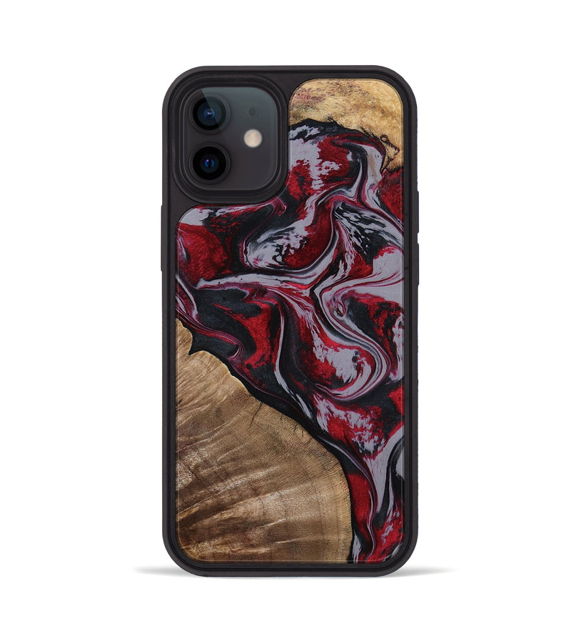 iPhone 12 Wood Phone Case - Randell (Red, 801861)