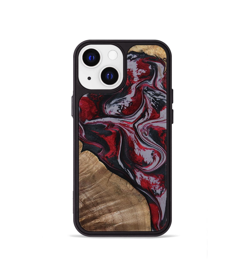 iPhone 13 mini Wood Phone Case - Randell (Red, 801861)
