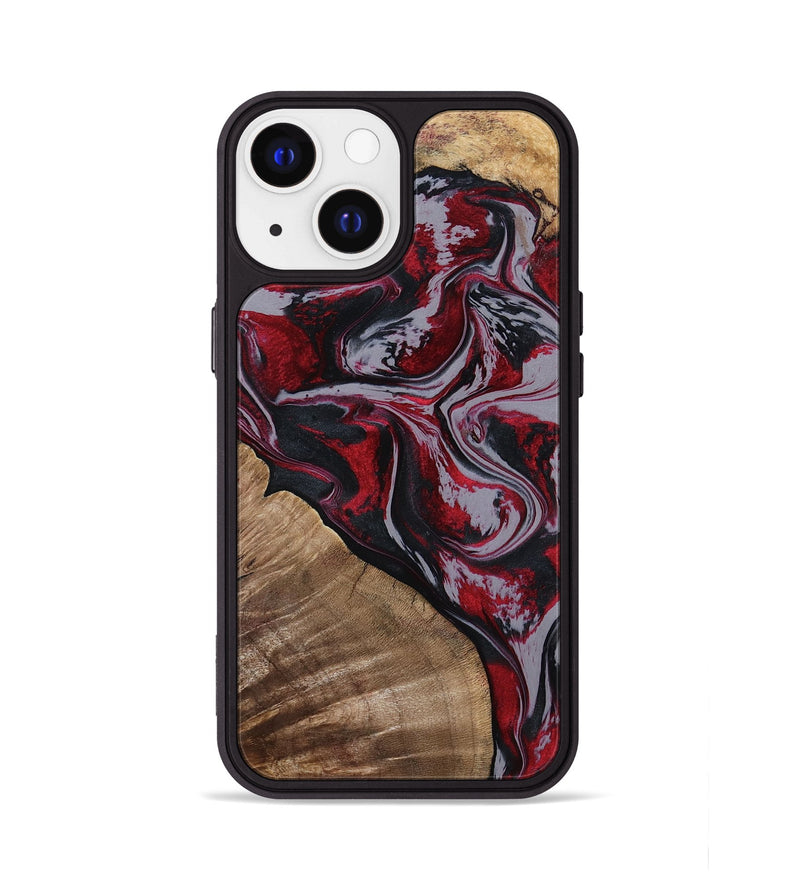 iPhone 13 Wood Phone Case - Randell (Red, 801861)