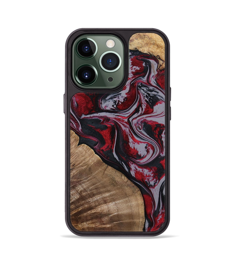 iPhone 13 Pro Wood Phone Case - Randell (Red, 801861)