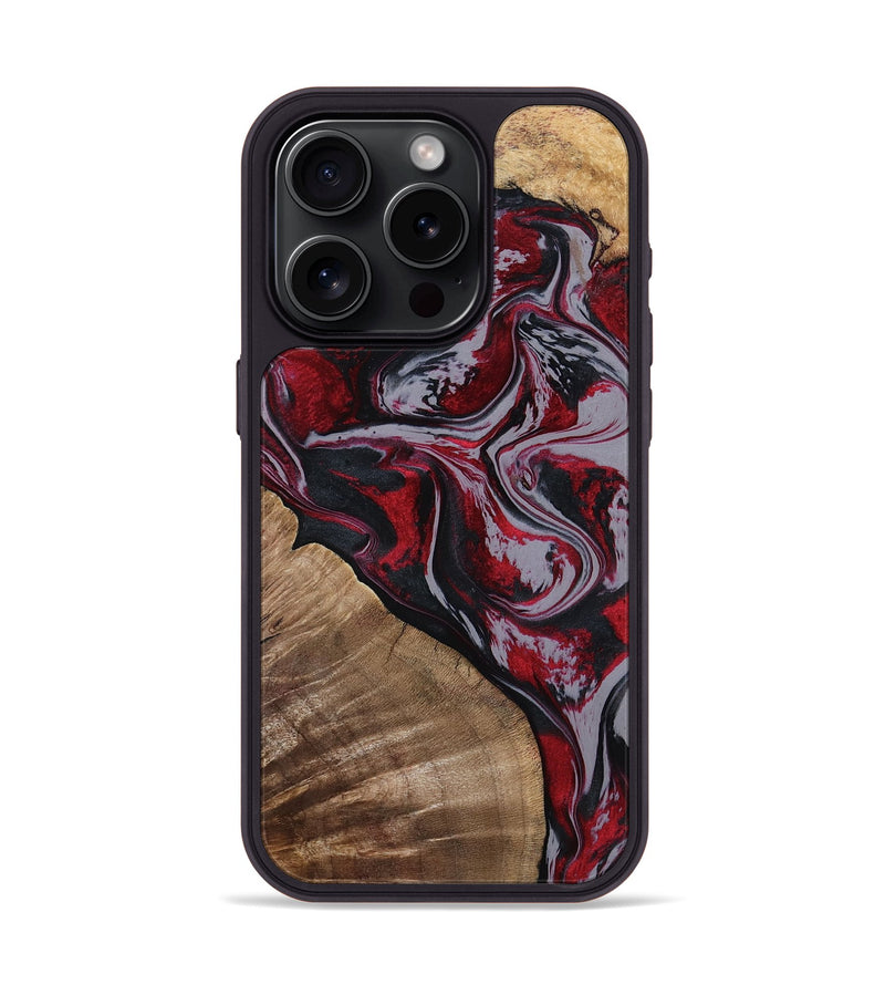 iPhone 15 Pro Wood Phone Case - Randell (Red, 801861)