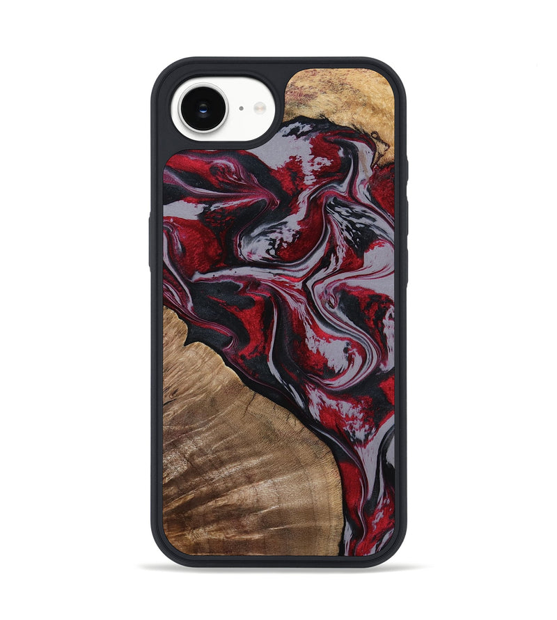 iPhone 16e Wood Phone Case - Randell (Red, 801861)