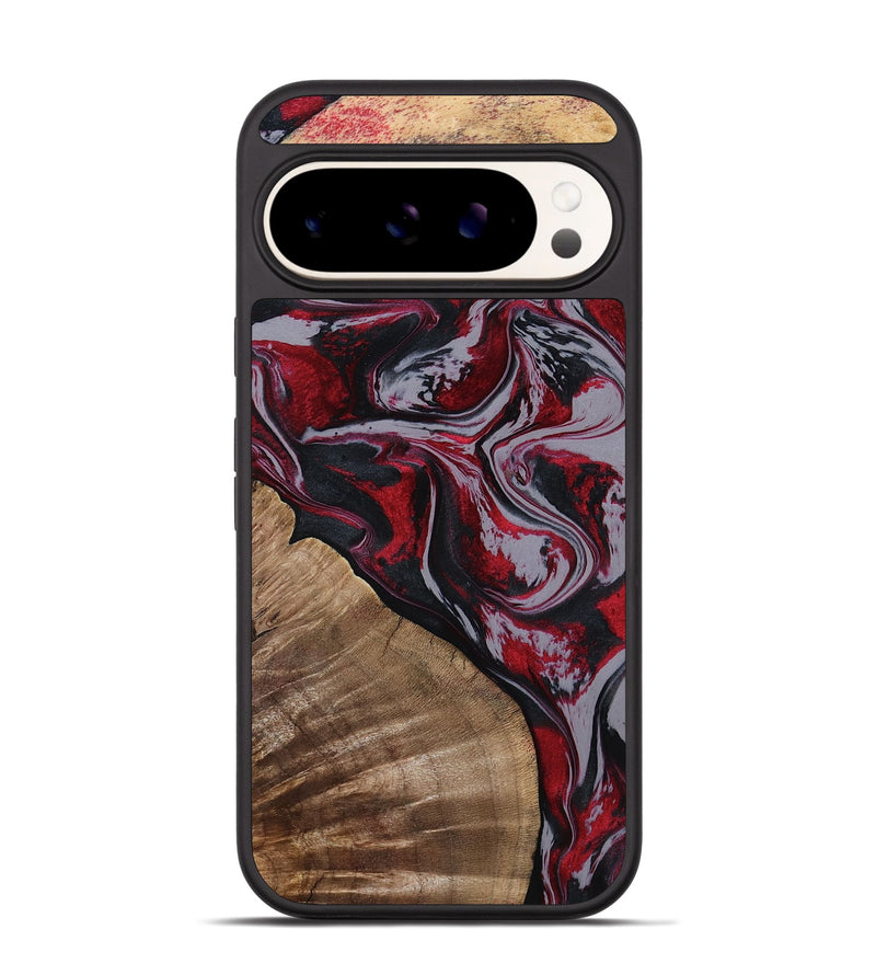 Pixel 9 Wood Phone Case - Randell (Red, 801861)