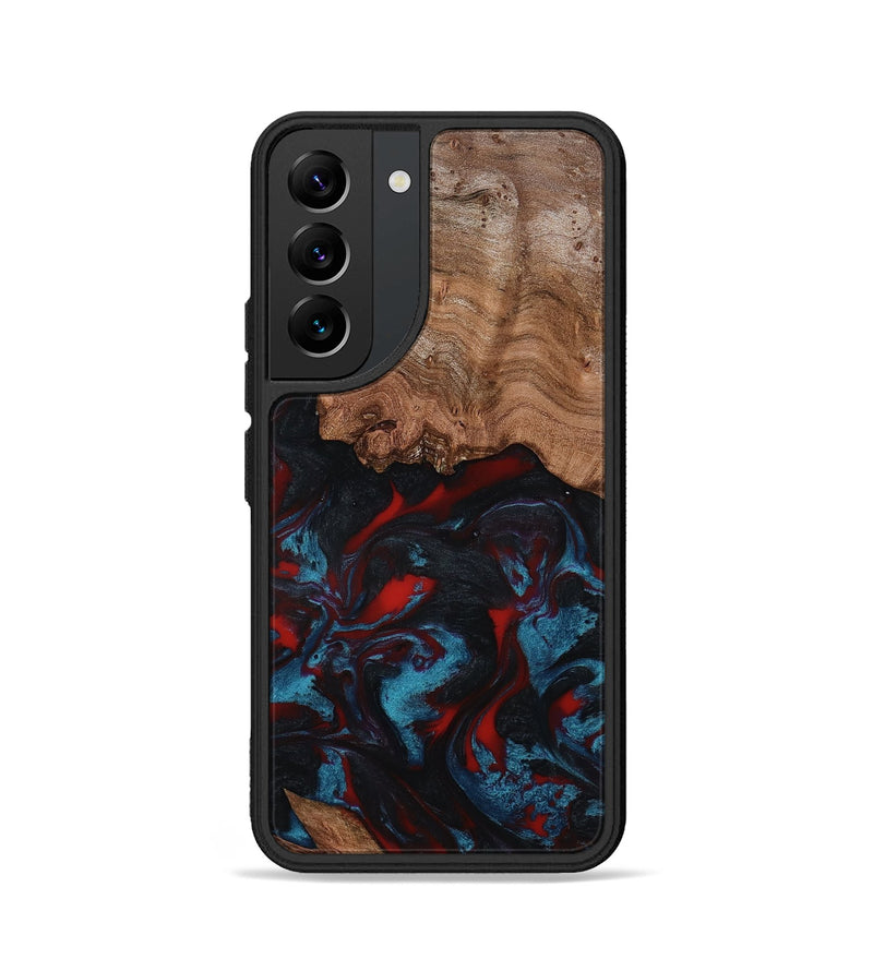 Galaxy S22 Wood Phone Case - Ricky (Red, 801862)